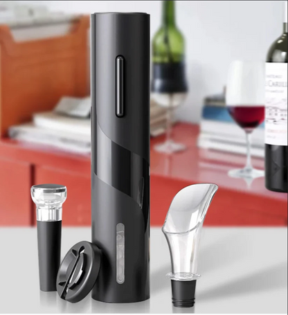 🍷 SET DESTAPADOR DE VINO ELÉCTRICO – Disfruta del Vino con Estilo y Sin Esfuerzo 🍷